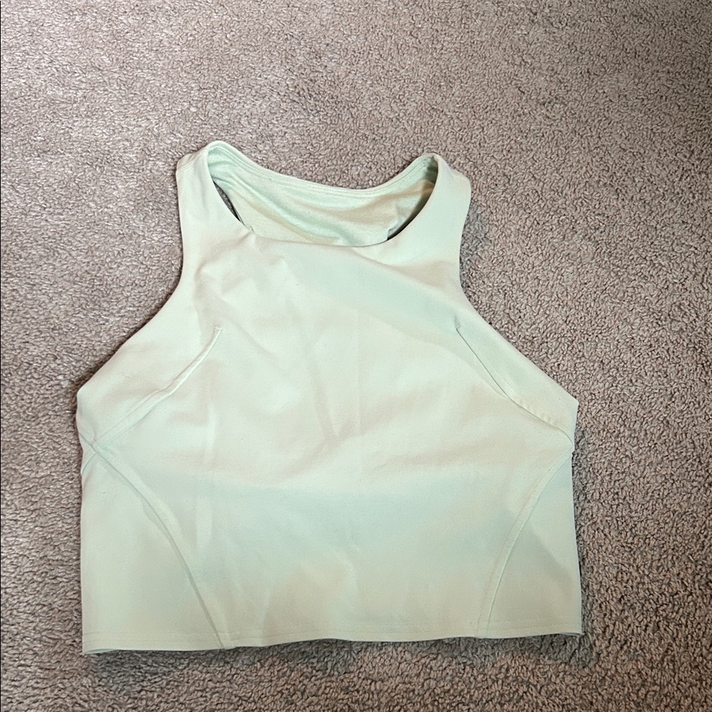 Lululemon Wundertrain tank kohlrabi green